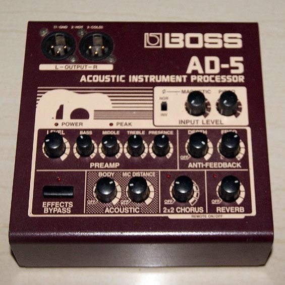 GearBug Boss Acoustic Instrument Processor AD5